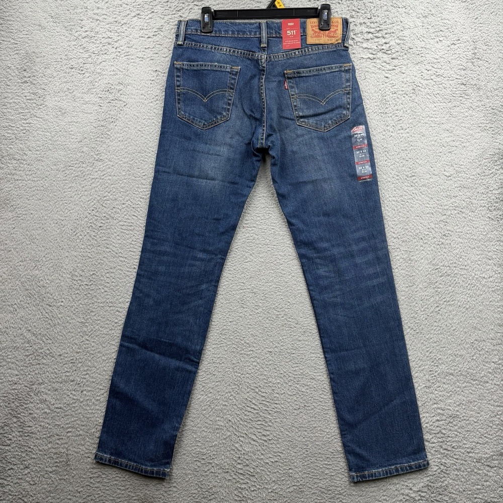 Levi's 511 Slim Fit Jeans 30x32 Slim Fit Stretch Jeans Blue Performance Western